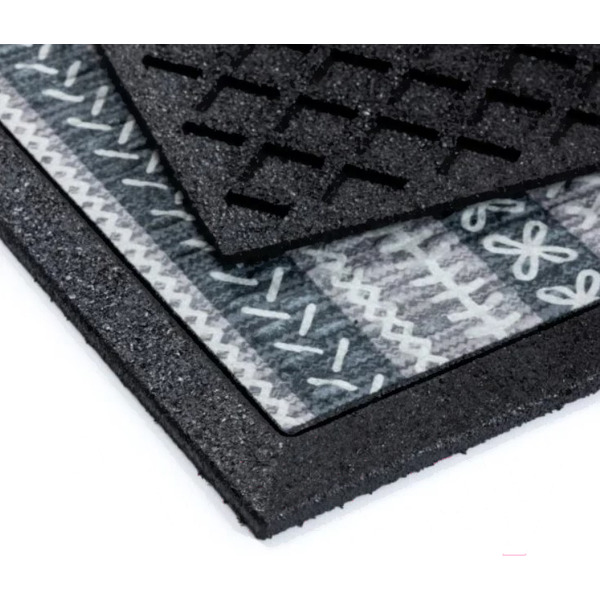 Коврик грязезащитный Multy Home Rambo-Lima 43x63 EU5000357 (разноцветный Folk Stich)