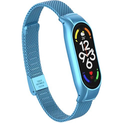 Ремешок Bingo Stainless Grid для XIAOMI Mi Band 7 (голубой)