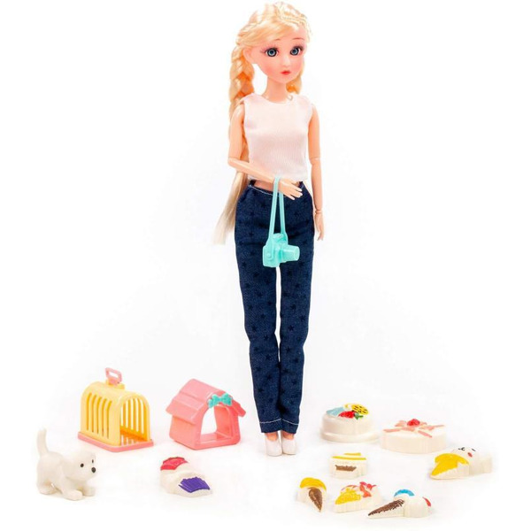 Кукла Полесье Ксюша в брюках + аксессуары (12 элементов) (в коробке №4) 8163