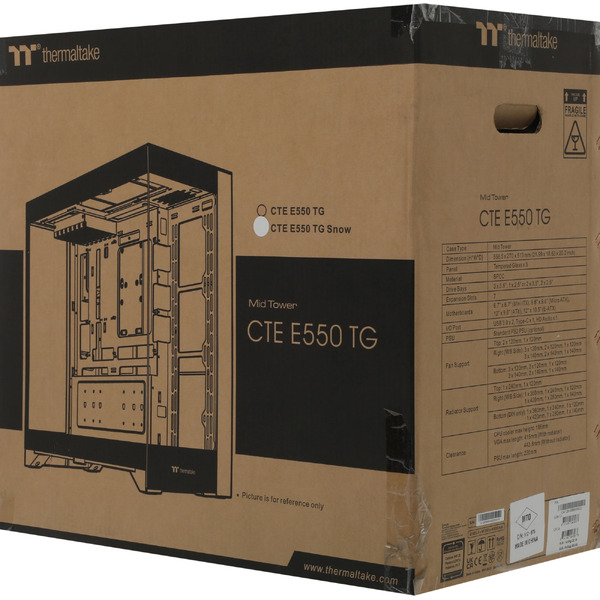 Корпус Thermaltake CTE E550 TG Snow CA-1Z8-00M6WN-00