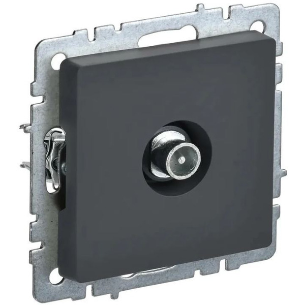 Розетка телевизионная IEK Brite РТВ10-0-БрГ