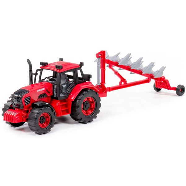 Трактор Полесье BELARUS с плугом 91338