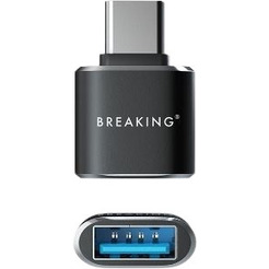 Адаптер USB-A - USB-C Breaking 24501 (черный)