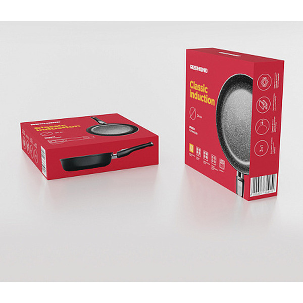 Сковорода литая REDMOND Black & Stone PF5516  28 см