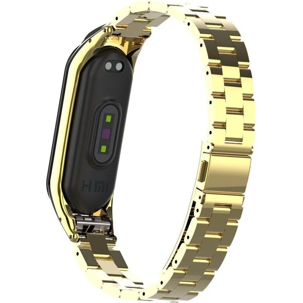 Ремешок Bingo Stainless для Xiaomi Mi Band 5 Золотистый