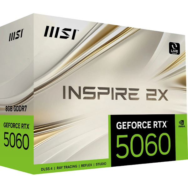 Видеокарта MSI GeForce RTX 5060 8G Inspire 2X