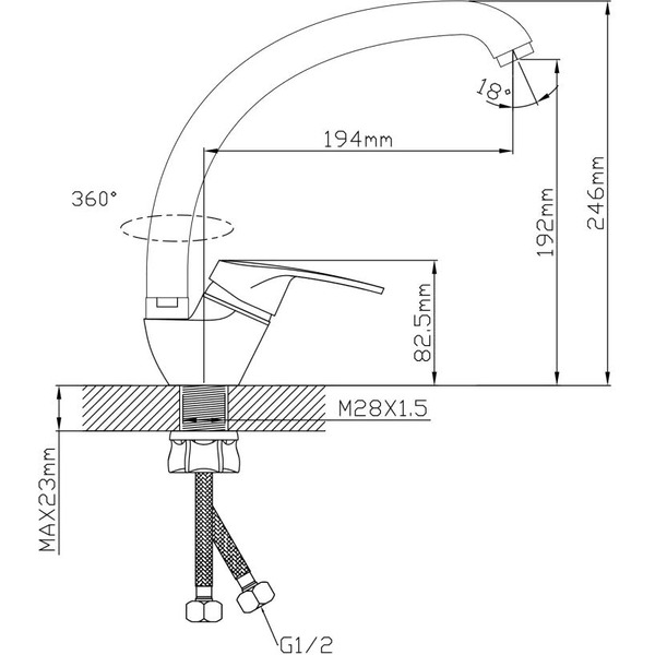 Смеситель AV Engineering AVROM4-A109-559