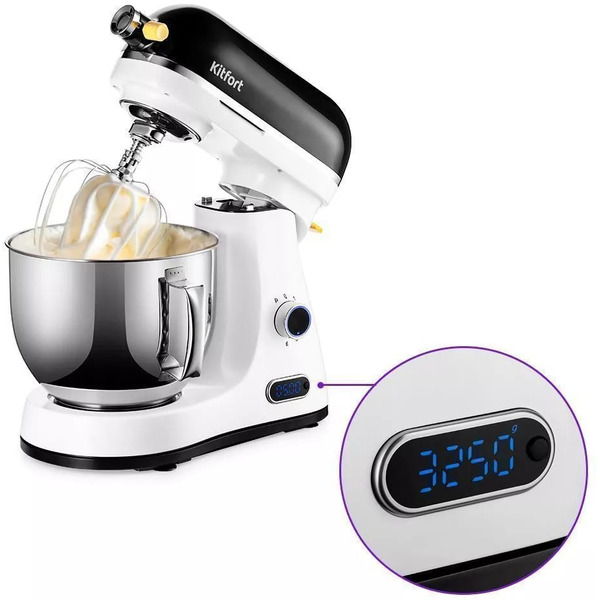 Цельнометаллический планетарный миксер Kitfort КТ-3437