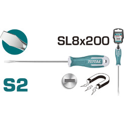 Отвертка шлицевая SL8 Total THT268200