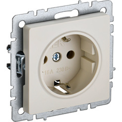 Розетка IEK Brite РС14-1-0-БрКр