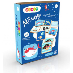 Настольная игра WOODY Мемори "Морские истории"  02253