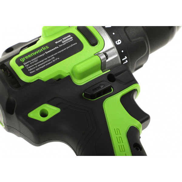 Дрель-шуруповерт Greenworks GD24DD90 3707507 (без АКБ и ЗУ)