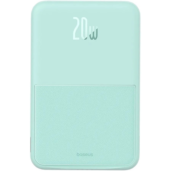 Внешний аккумулятор Baseus MagPro Magnetic Bracket Wireless Fast-Charging Power Bank 20W 5000mAh (мятный)
