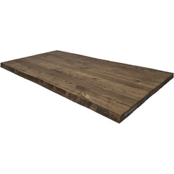 Столешница к столу Ergosmart "массив Дуб мореный - рваный край (03)" 1600х800х50 мм