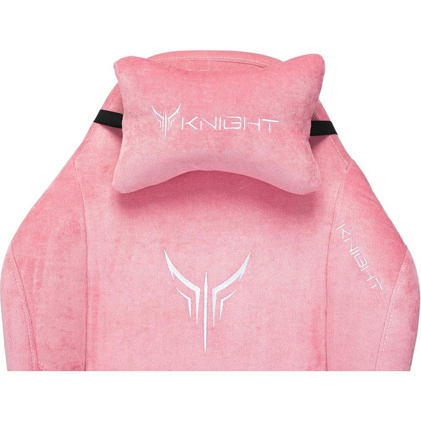 Кресло игровое Knight N1 Fabric Velvet 36 (1626365) розовый