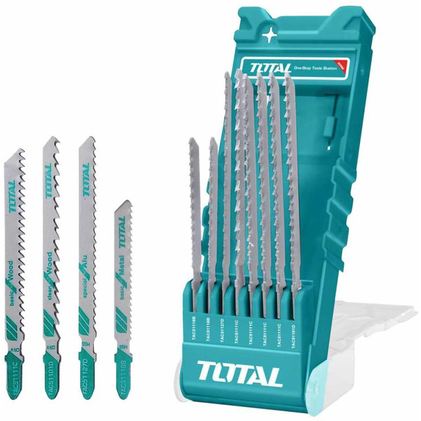 Набор пилок для лобзика TOTAL TACSD7386 (8шт)