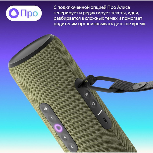 Портативная Умная колонка Яндекс.Станция Стрит YNDX-00030GRN (зеленый)