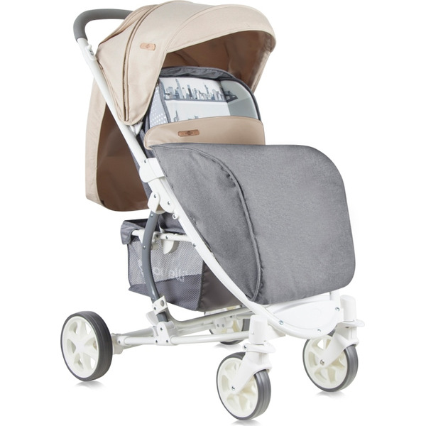 Коляска прогулочная «книга» Lorelli S300 2017 Grey&Beige Cities (10020841747)