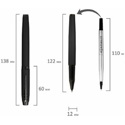 Ручка-роллер IM Achromatic Black BT PARKER 143768  / 2127743