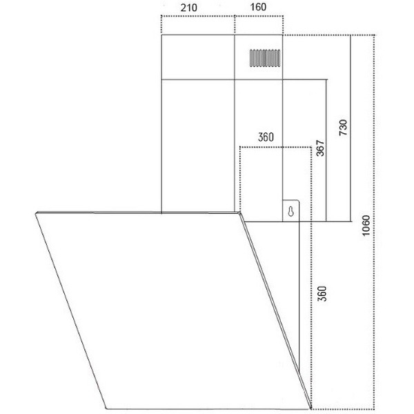 Кухонная вытяжка Schtoff Carina 60 White