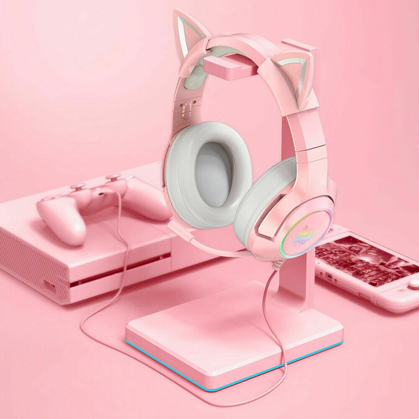 Игровые наушники Onikuma K9 Pink Cat