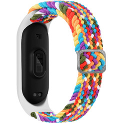 Ремешок Bingo Braided для Xiaomi Mi Band 3/4/5/6 Радуга