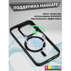 Бампер Bingo Metal Magnetic для APPLE iPhone 14 Plus Черный