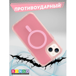 Бампер BINGO Model Magnetic для APPLE iPhone 16 Plus розовый