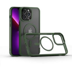 Задняя накладка CASE Acrylic MagSafe Apple iPhone 14 plus зеленый