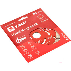 Отрезной диск алмазный EKF Hard Segment Expert dd-125hps
