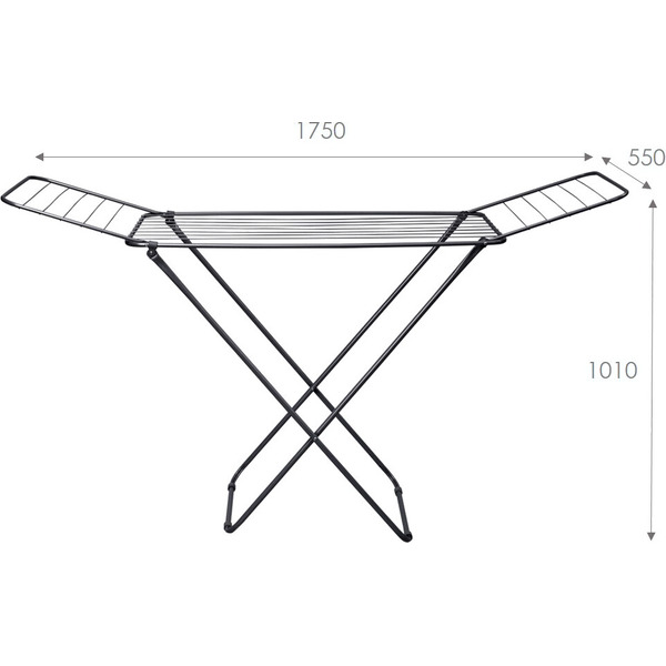 Сушилка для белья МеталлБыт Комфорт 301807 (черный)