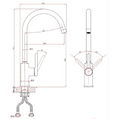 Смеситель для кухни A-Five A5-0824