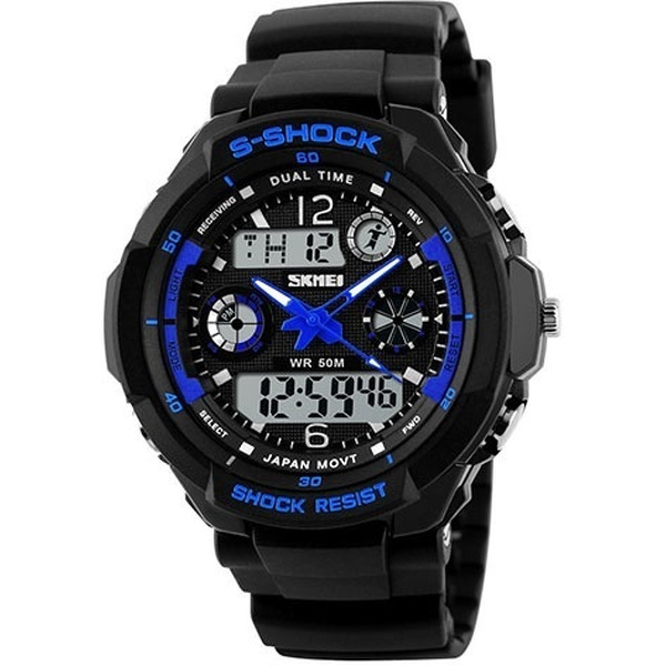 Наручные часы Skmei S-Shock 0931-4 (черный/синий)