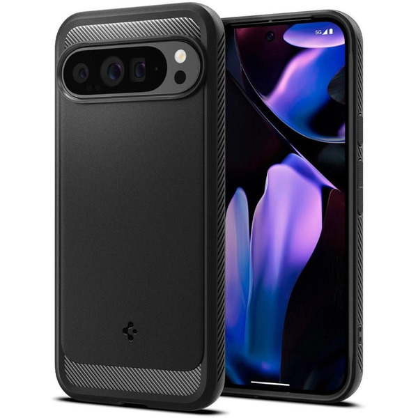 Чехол для телефона Spigen Rugged Armor для Google Pixel 9 Pro XL ACS07719 (Matte Black)