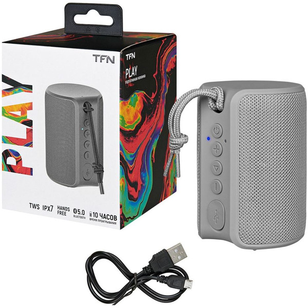 Колонка TFN TWS Play TFN-BS04-01GR (серый)