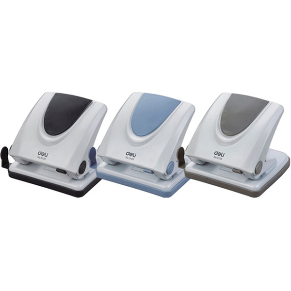 Дырокол Deli Pro 0125 20 листов (белый/серый)