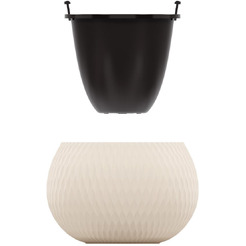 Кашпо Альтернатива Жемчужина М8721 (бежевый)