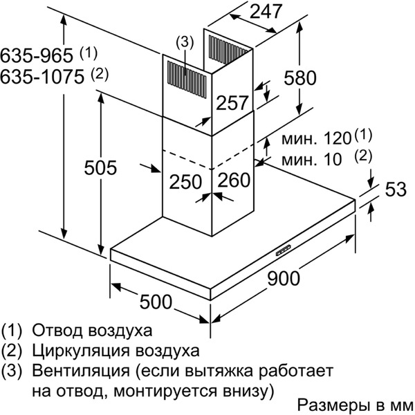 Вытяжка Bosch DWB97FM50
