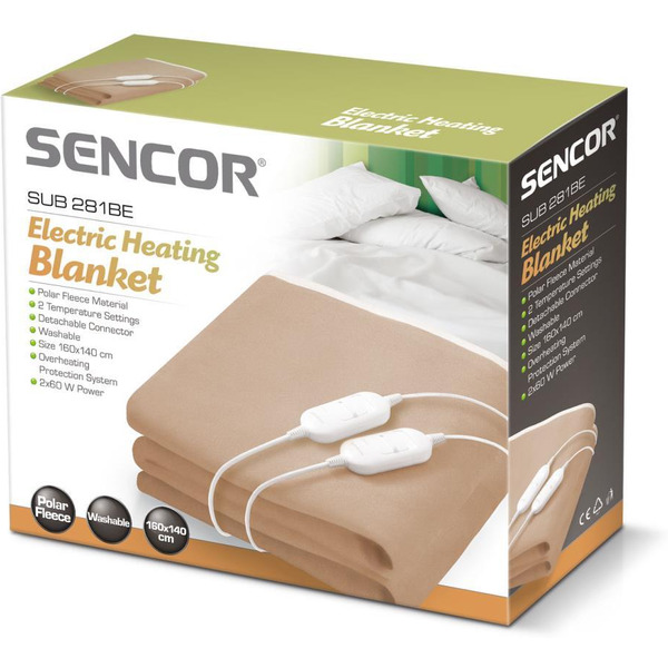 Электрическое одеяло Sencor SUB 281BE