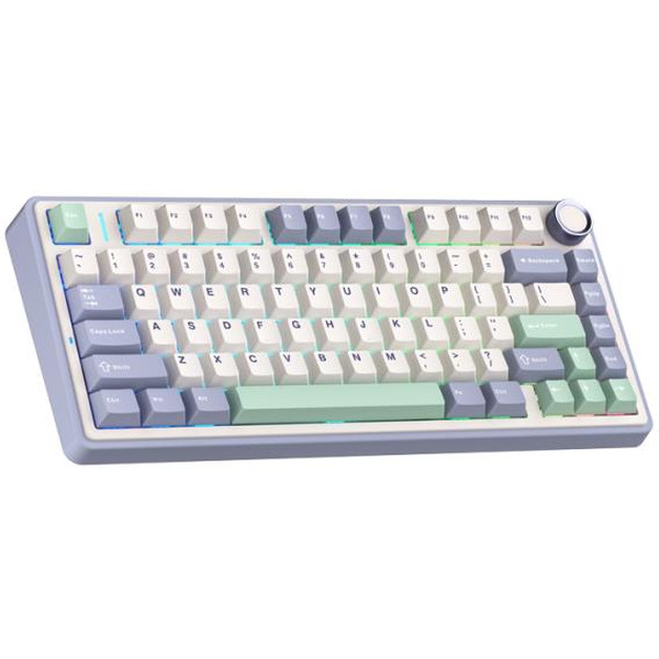 Клавиатура AULA F75 Purple-Beige-Green Light Green Switches