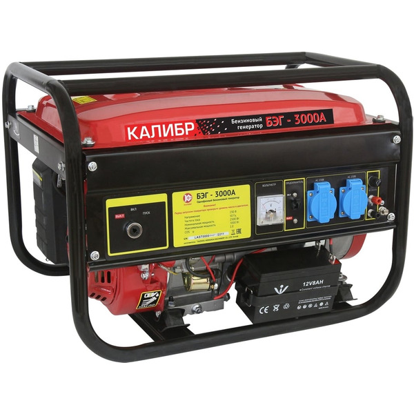 Бензиновый генератор Калибр БЭГ-3000А