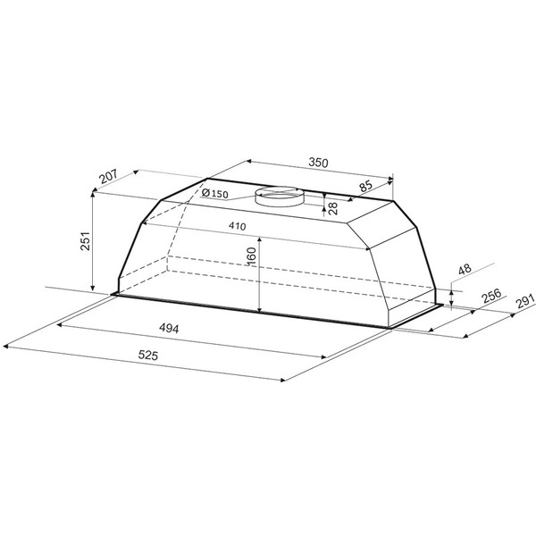 Вытяжка KRONA AMBRA 600 black PB