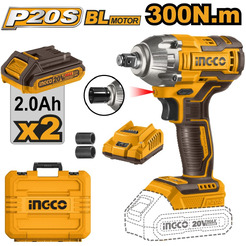 Аккумуляторный ударный гайковерт INGCO CIWLI2038 (20В)