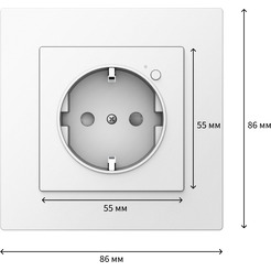 Умная розетка Aqara Wall Outlet H2 WP-P01D