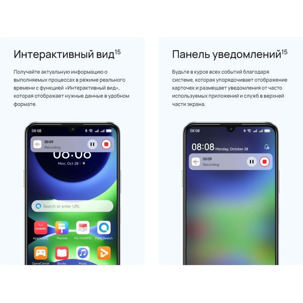 Смартфон HUAWEI nova Y63 GFY-LX1 4GB/128GB (серебристый)