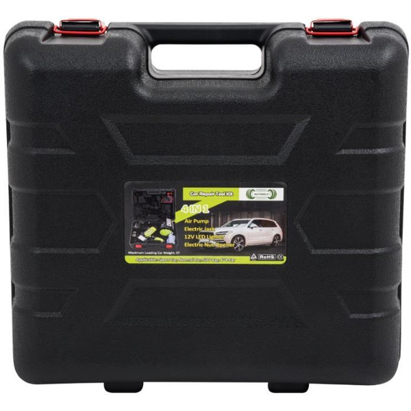 Автомобильный компрессор AutoHelp Набор 4в1 в чемодане с пультом дистанционного управления