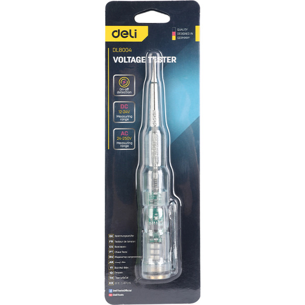 Тестер напряжения Deli EDL8004