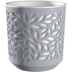 Кашпо La Decoro Leaves КШ-9576 (серый/белый)