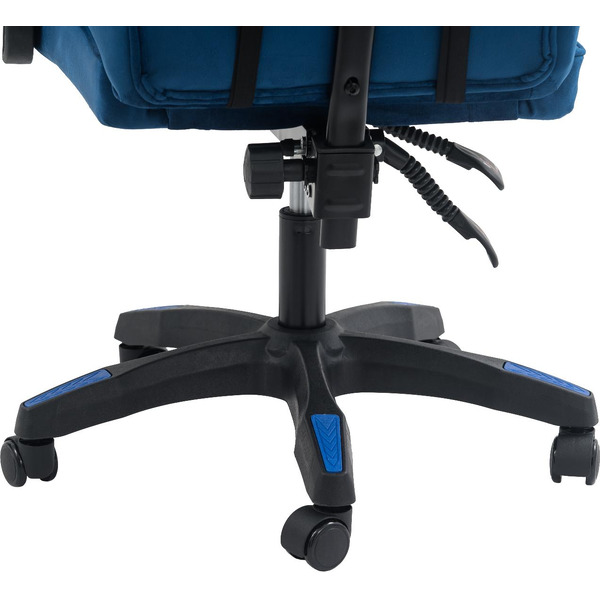 Вибромассажное кресло Calviano 1584 (велюр, синий)