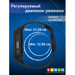 Ремешок Bingo Mono для XIAOMI Redmi Watch 3 Lite/Redmi Watch 3 Active (черный)